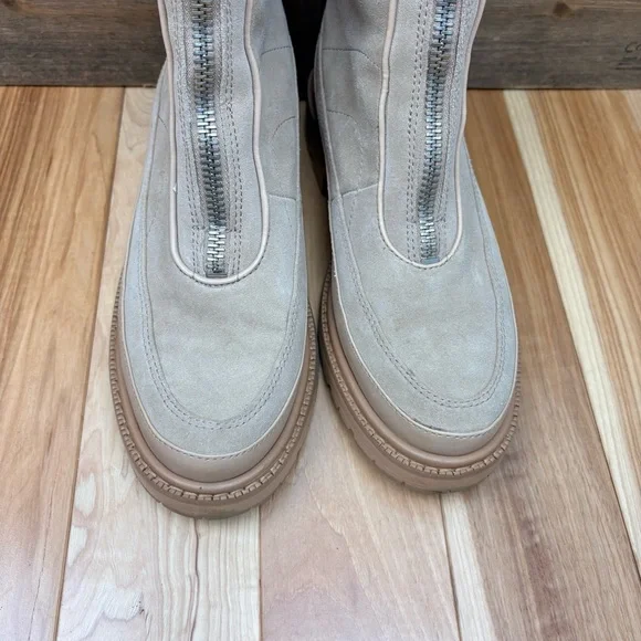 Women's Beige Ankle Boots - Picture 4 of 16